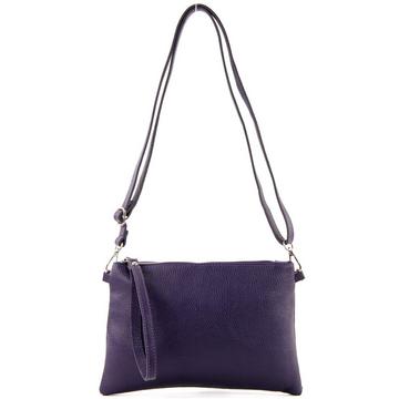 Clutch Umhängetasche Leder medium