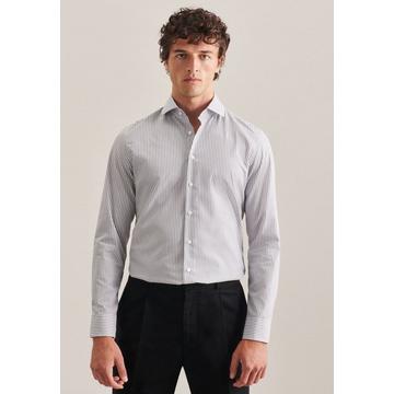 Business Hemd Slim Fit Langarm Streifen