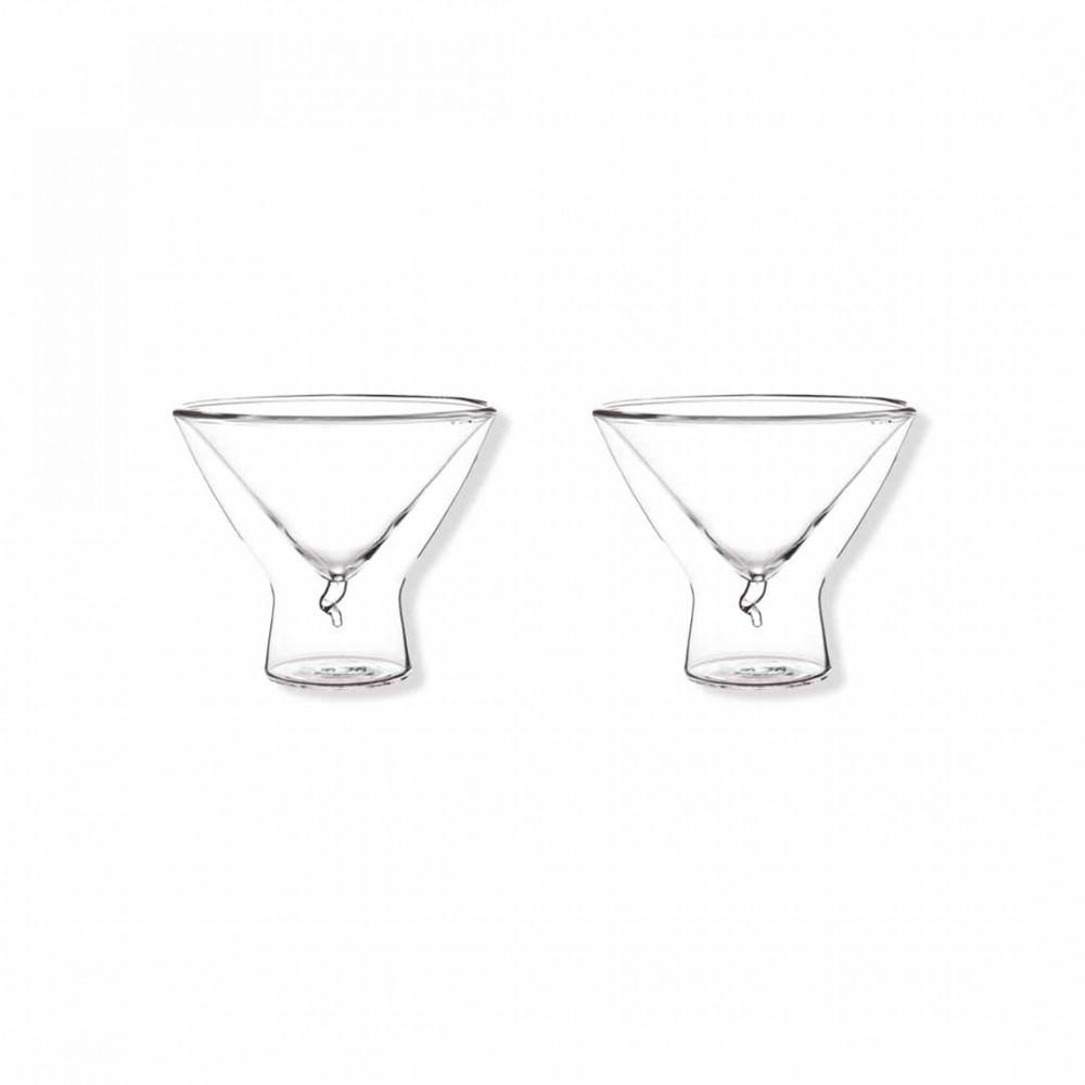 Image of Set von 4 Eisbechern Gläsern, doppelwandig Set von 4 Eisbechern Gläsern, doppelwandig