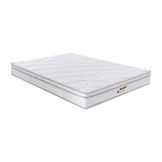 Vente-unique Ensemble 160 x 200 cm sommier coffre naturel clair + matelas ressorts 3 zones et mémoire de forme ép.20cm - WOLKENTANZ de MORGENGOLD  