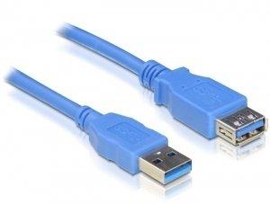 Image of USB 3.0-A M/F - 1m USB Kabel USB A Blau