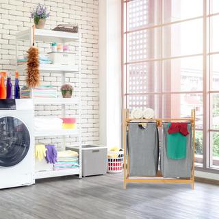 Northio Cesto portabiancheria con 2 scomparti  