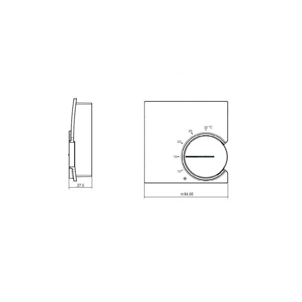 Eberle RTR 9724 Termostato ambiente Da parete  