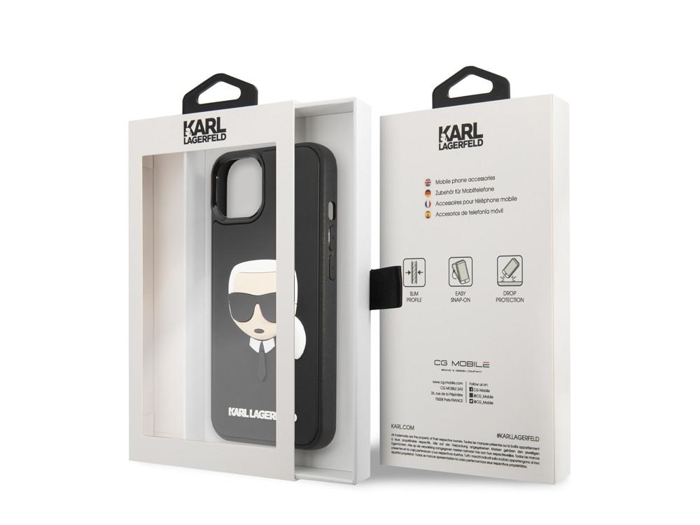 KARL LAGERFELD  Coque iPhone 14 3D Rubber Karl's Head 