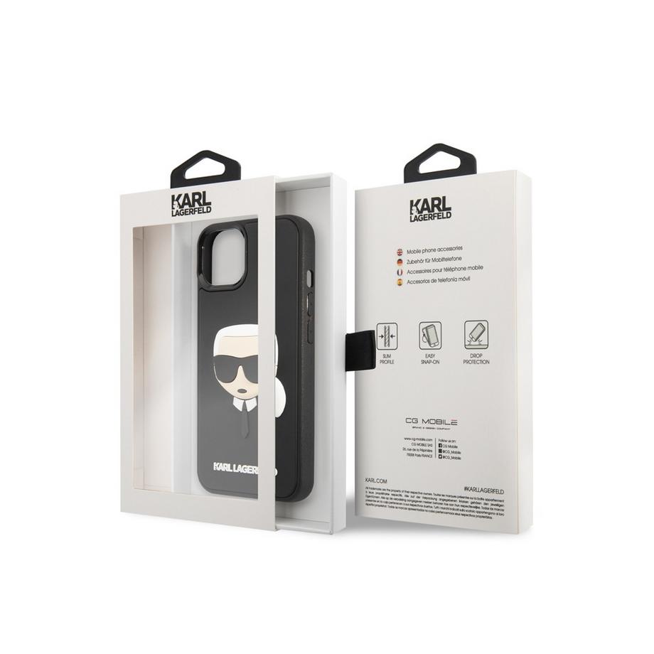 KARL LAGERFELD  Hülle iPhone 14 3D Rubber Karl's Head 