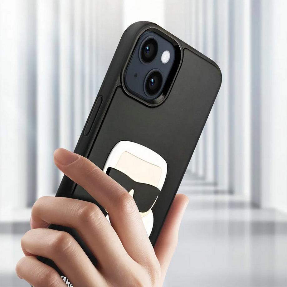 KARL LAGERFELD  Hülle iPhone 14 3D Rubber Karl's Head 