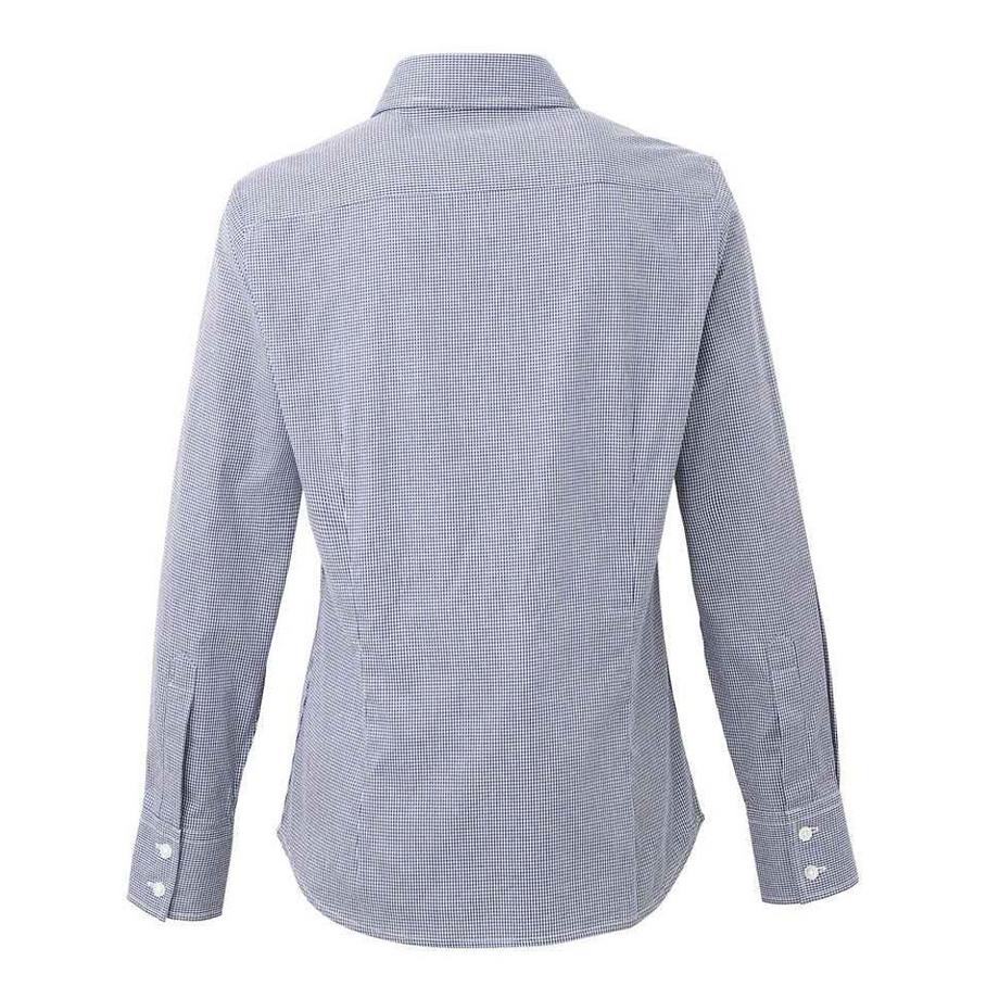 PREMIER Camicia Popeline Micro Quadri Maniche Lunghe  