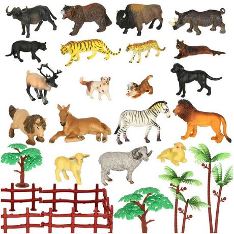 Northio  Figure animali dello zoo set di 31 el. 