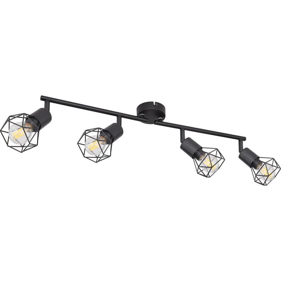 mutoni Projecteur Xara I métal noir 4xE14  