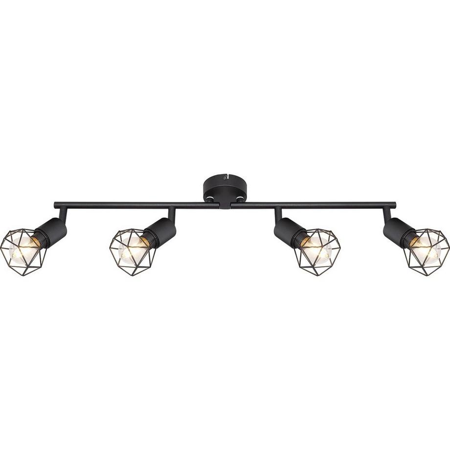 mutoni Projecteur Xara I métal noir 4xE14  