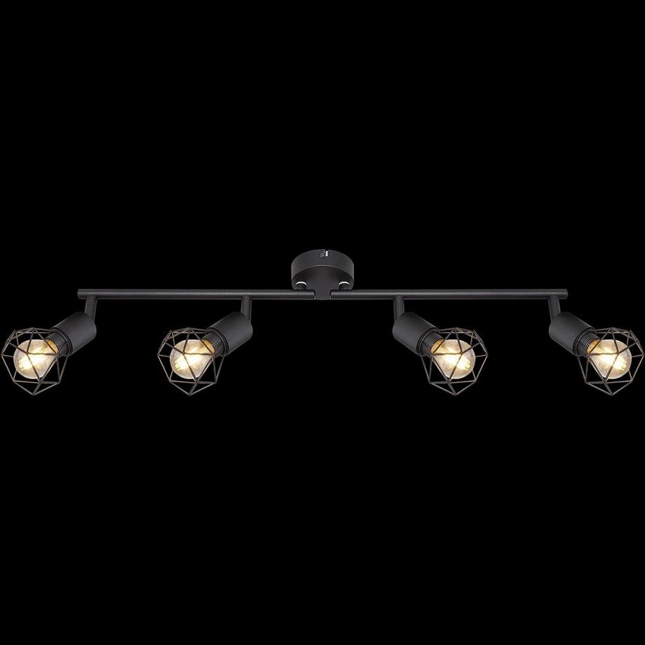 mutoni Projecteur Xara I métal noir 4xE14  