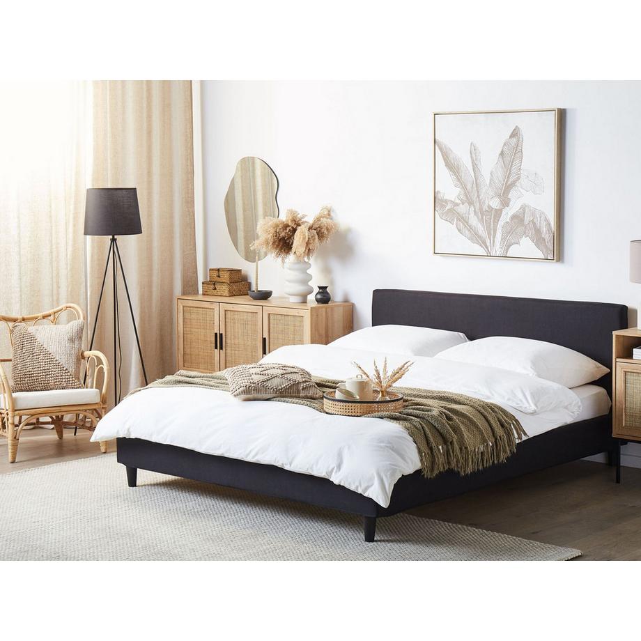 Beliani Revêtement de cadre de lit en Tissu FITOU  