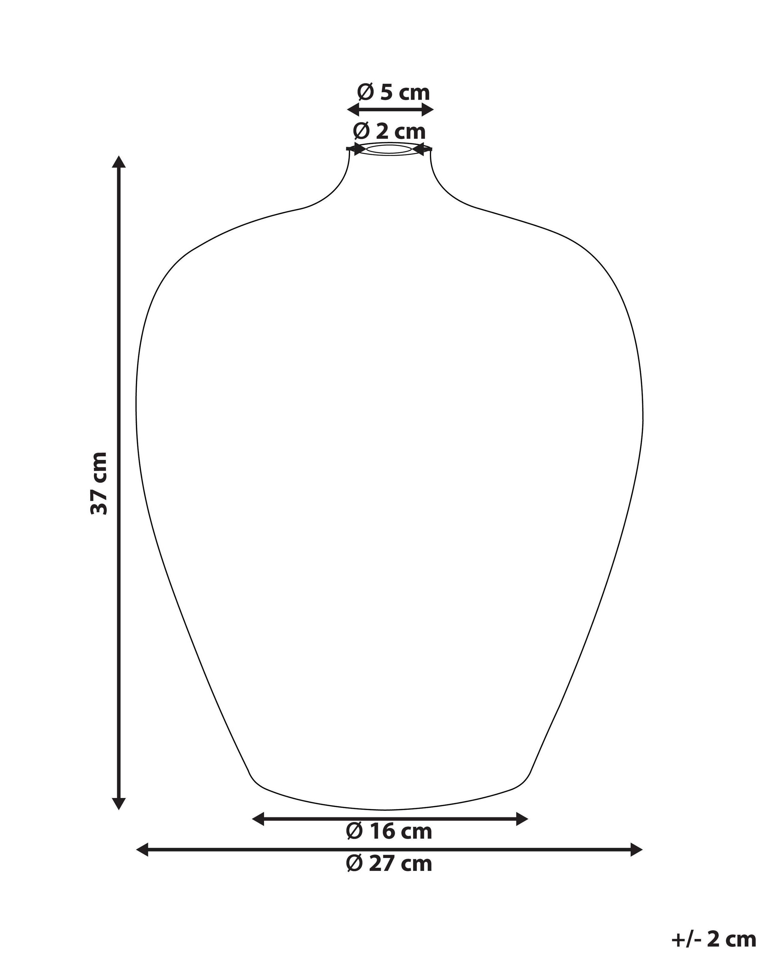 Beliani Blumenvase aus Terrakotta Modern TERRASA  