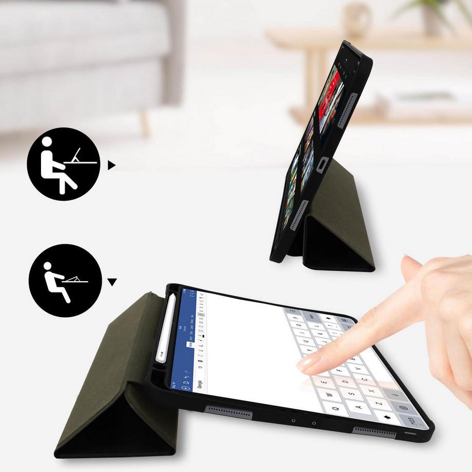 DuxDucis  Étui Folio iPad Pro 11 / Air 2022 Noir 