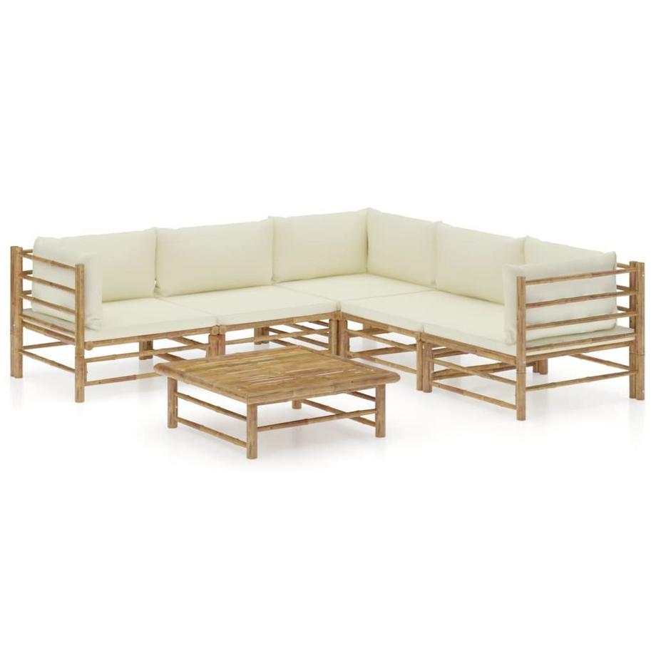 Ensemble de salon de jardin bambou
