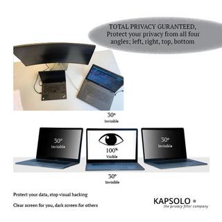 KAPSOLO  Écran de confidentialité insérable à 4 angles pour 31,75cm (12,5") Wide 16:9 