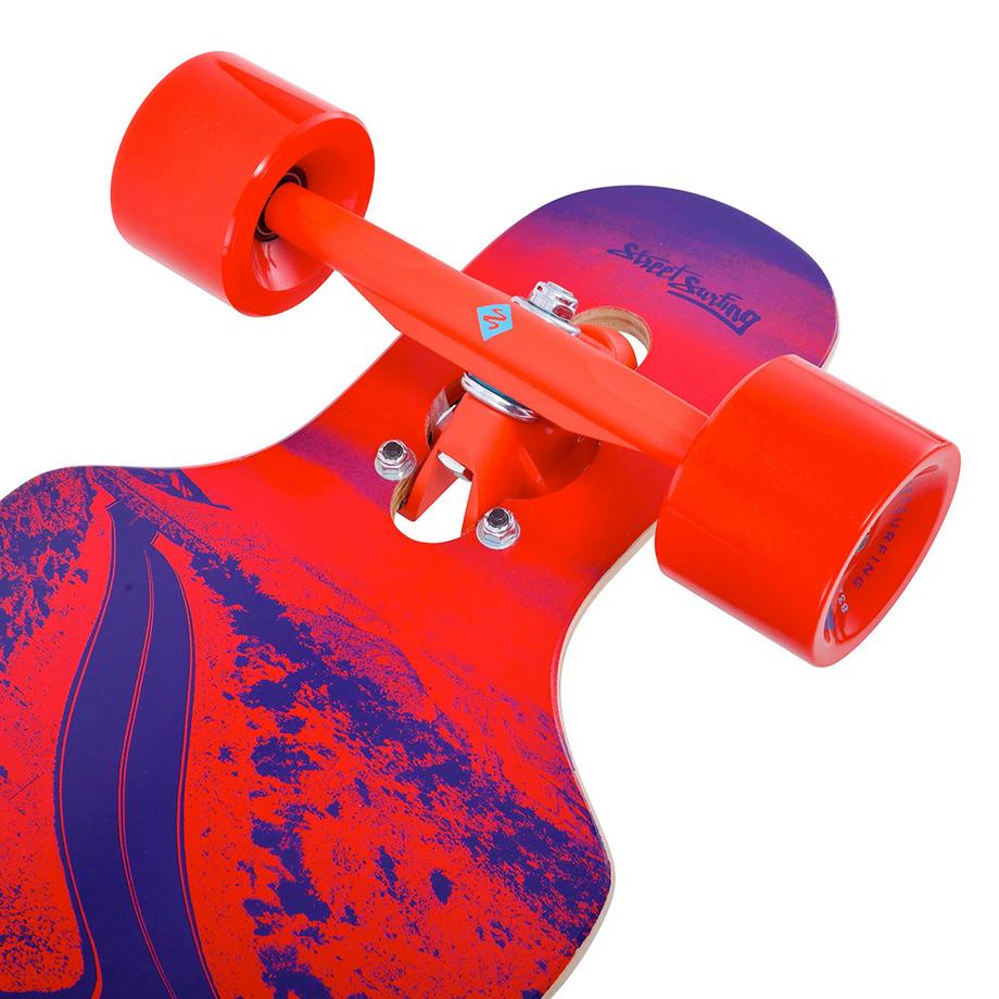 streetsurfing  Longboard Drop Through Freeride 39 Curve Higher Faster 