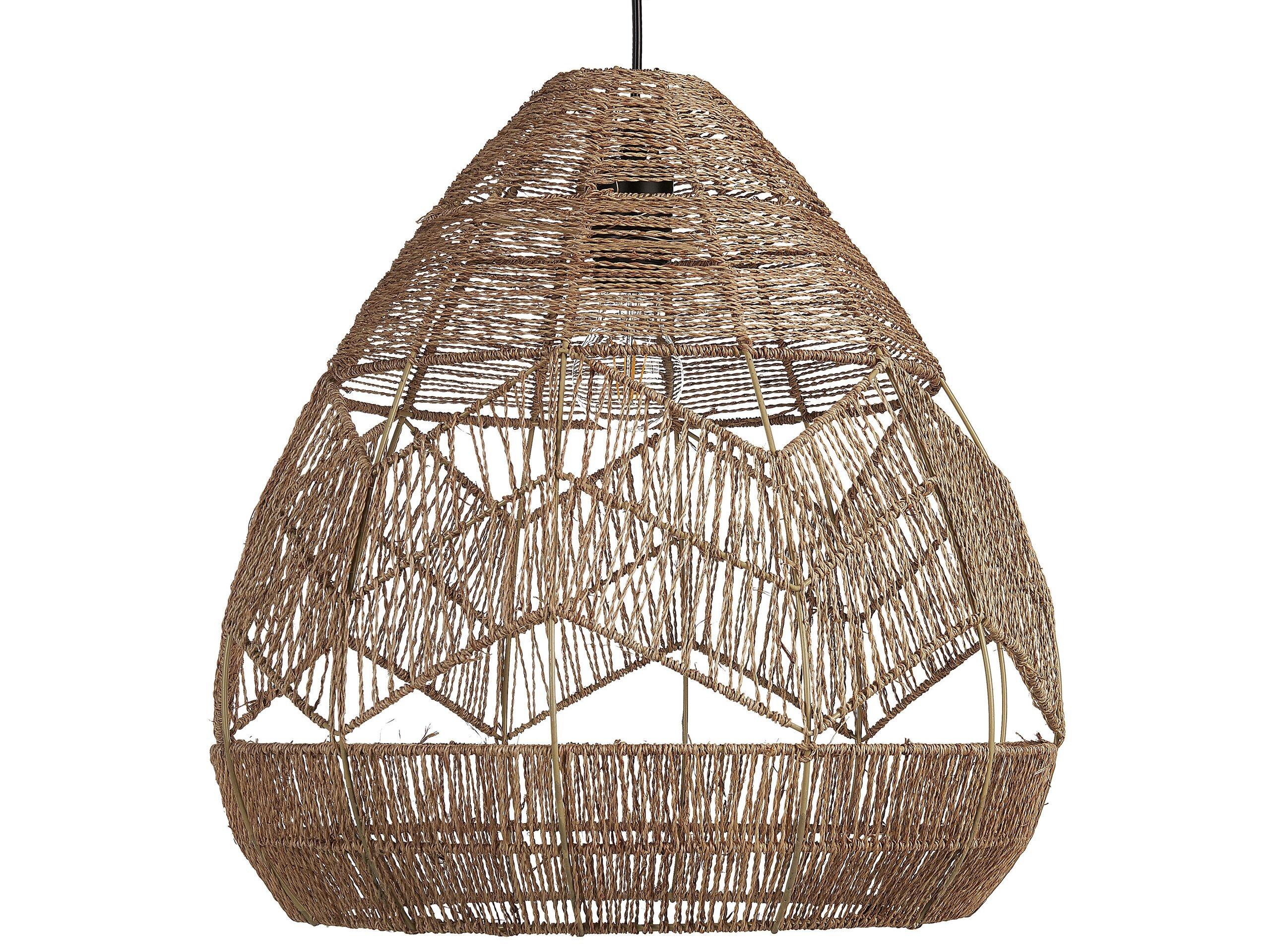 Image of Hängeleuchte aus Papierschnur Boho CASCADE Hängeleuchte aus Papierschnur Boho CASCADE