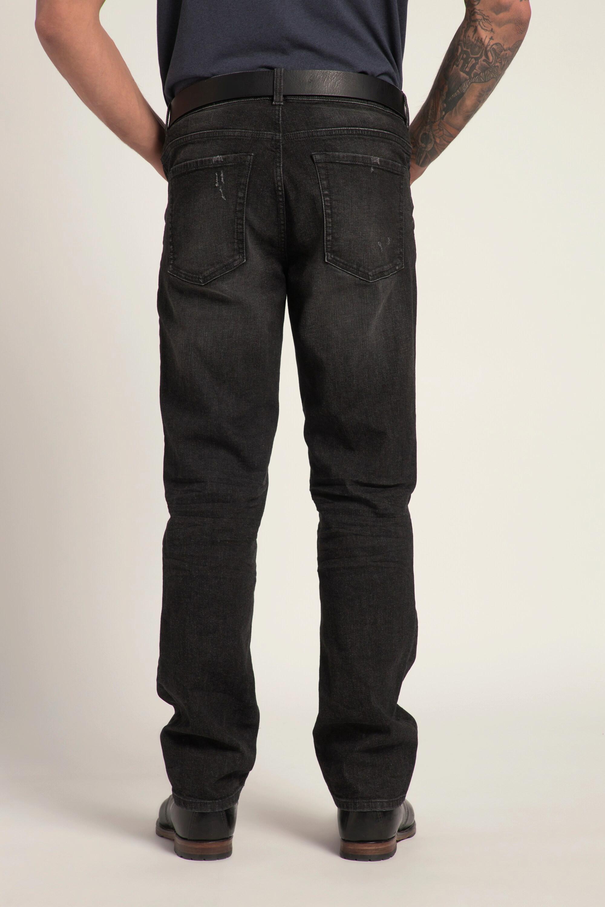 JP1880  Jean en denim ventre confort, à technologie FLEXNAMIC®. Coupe Regular Fit, 5 poches. Jusqu'au 38/74. 