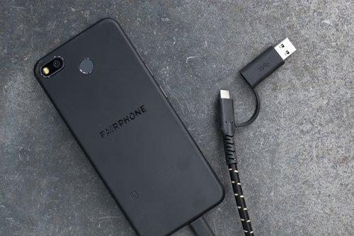 Fairphone  000-0046-000000-0003 câble USB 1,2 m USB 3.2 Gen 2 (3.1 Gen 2) USB C Noir, Jaune 