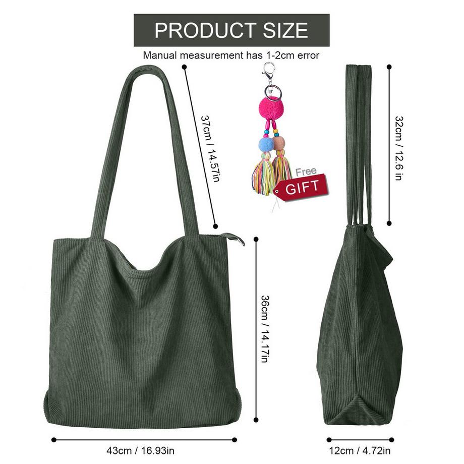 Only-bags.store Umhängetasche mit Reissverschluss Grosse Shopper Tasche  