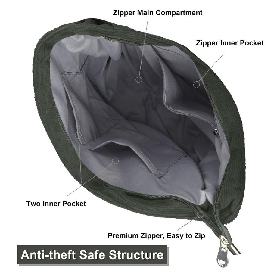 Only-bags.store Umhängetasche mit Reissverschluss Grosse Shopper Tasche  