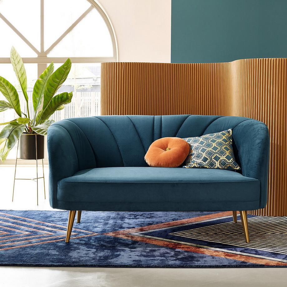 La Redoute Intérieurs Banquette velours 2/3 places  