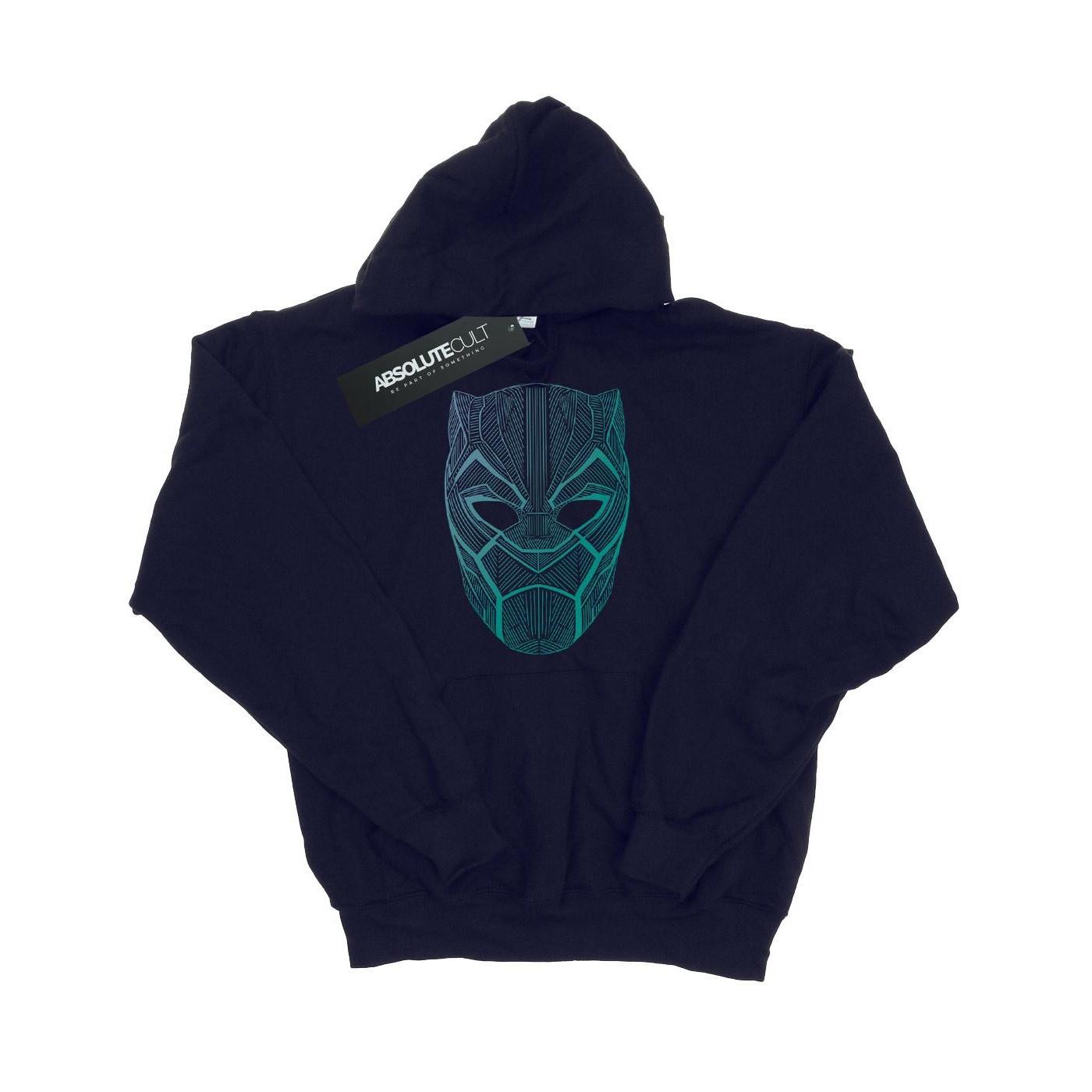 Image of Black Panther Tribal Mask Kapuzenpullover Damen Marine XL