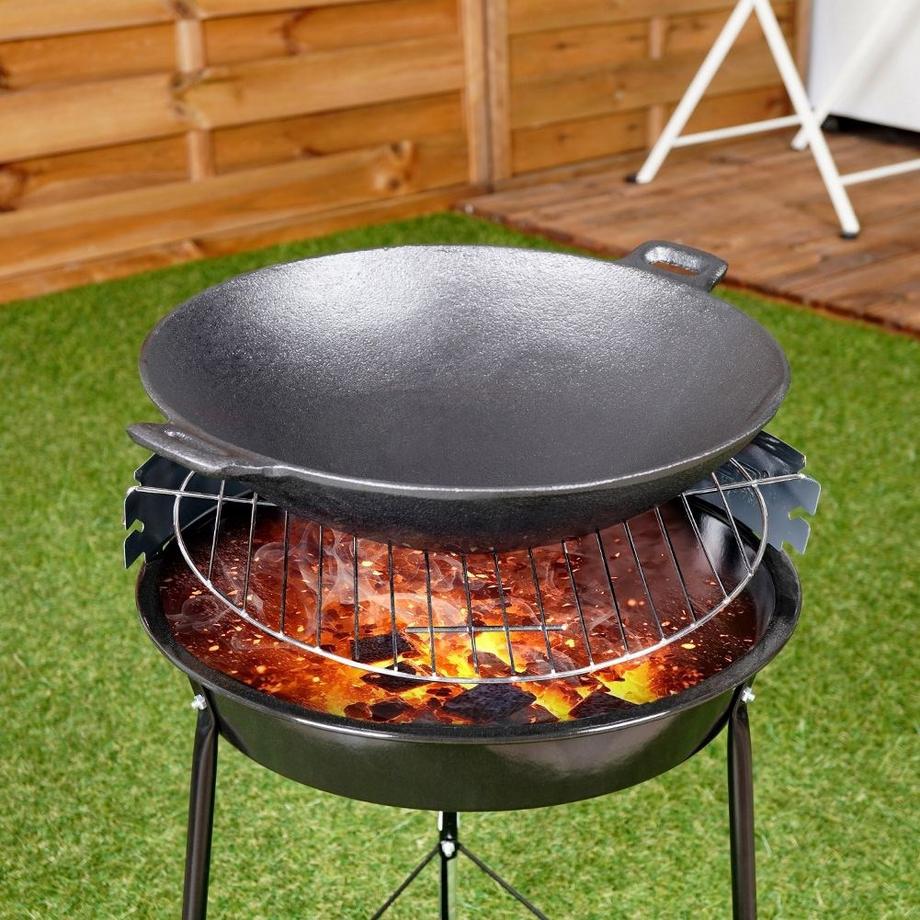 Orion  Gusseisenpfanne für Fleisch, Gemüse und Kartoffeln im Ofen oder Feuer 