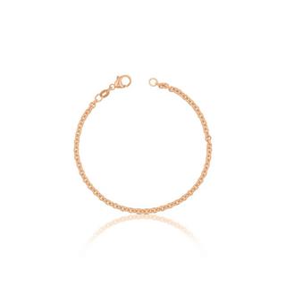 MUAU Schmuck  Bracelet rond forçat en or rose 750, 19cm, 3,1mm 