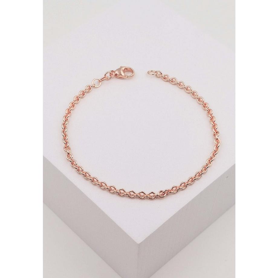MUAU Schmuck  Bracelet Rundanker Rotgold 750, 19cm, 3.1mm 