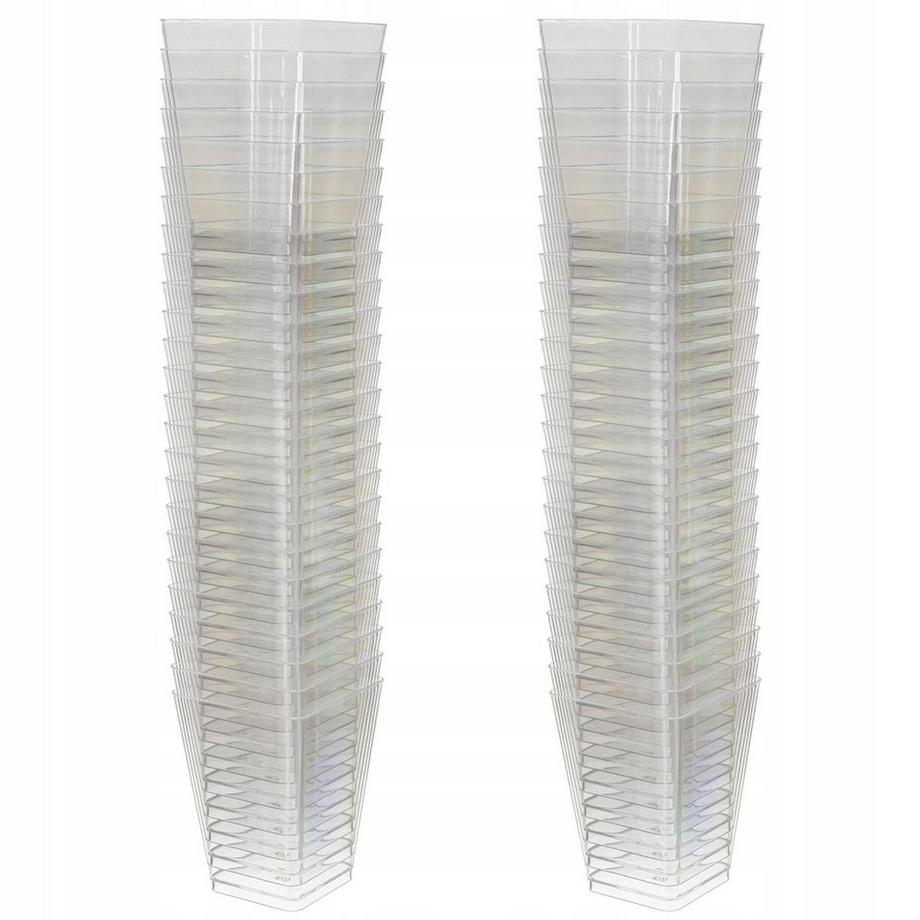 Ruhhy  Quadratische Plastikbecher - 120 ml - 50 Stk 