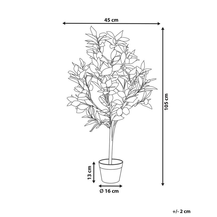 Beliani Plante artificielle en Matière synthétique LEMON TREE  