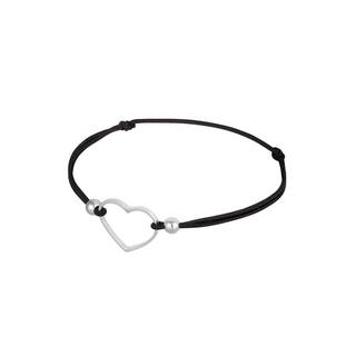 Elli  Armband Herz Liebe Elastisches Gummiband 925 Silber 