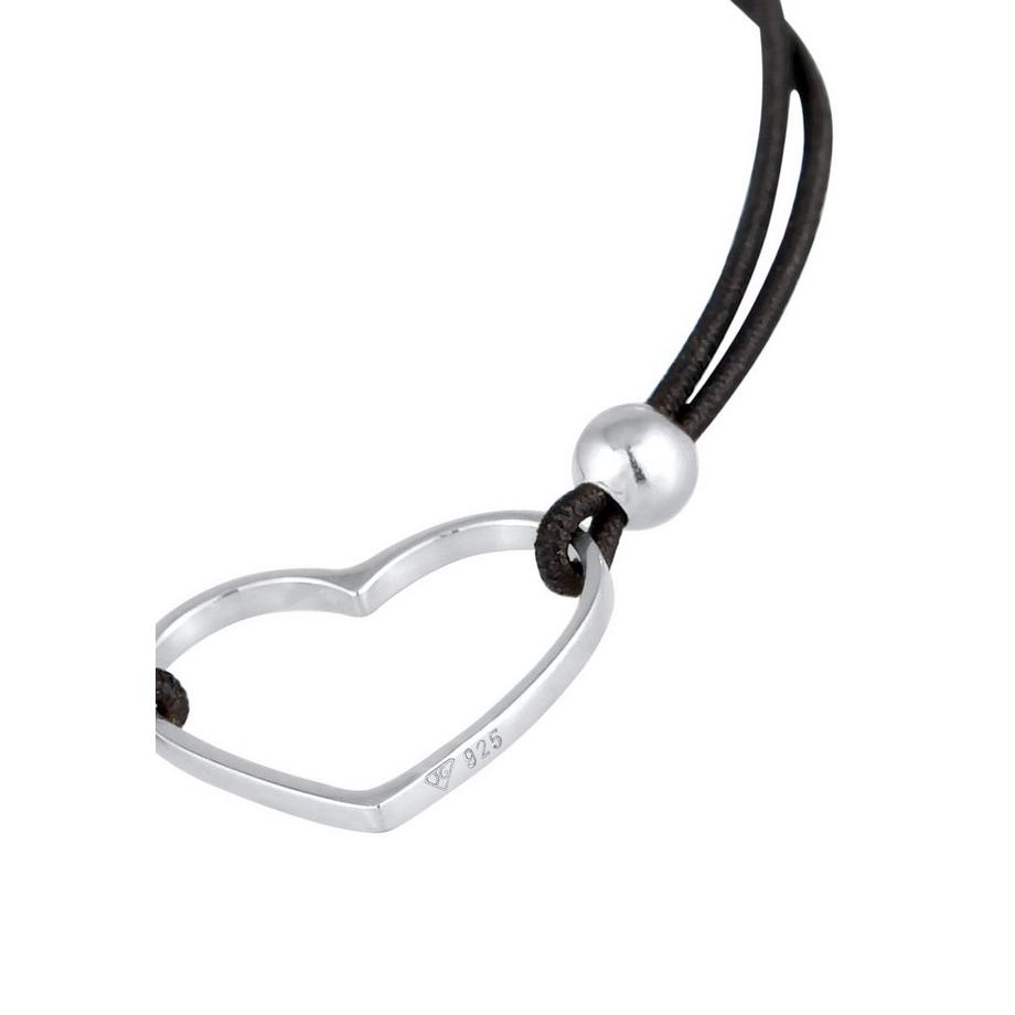 Elli  Bracelet Herz Liebe Elastisches Gummiband 925 Silber 