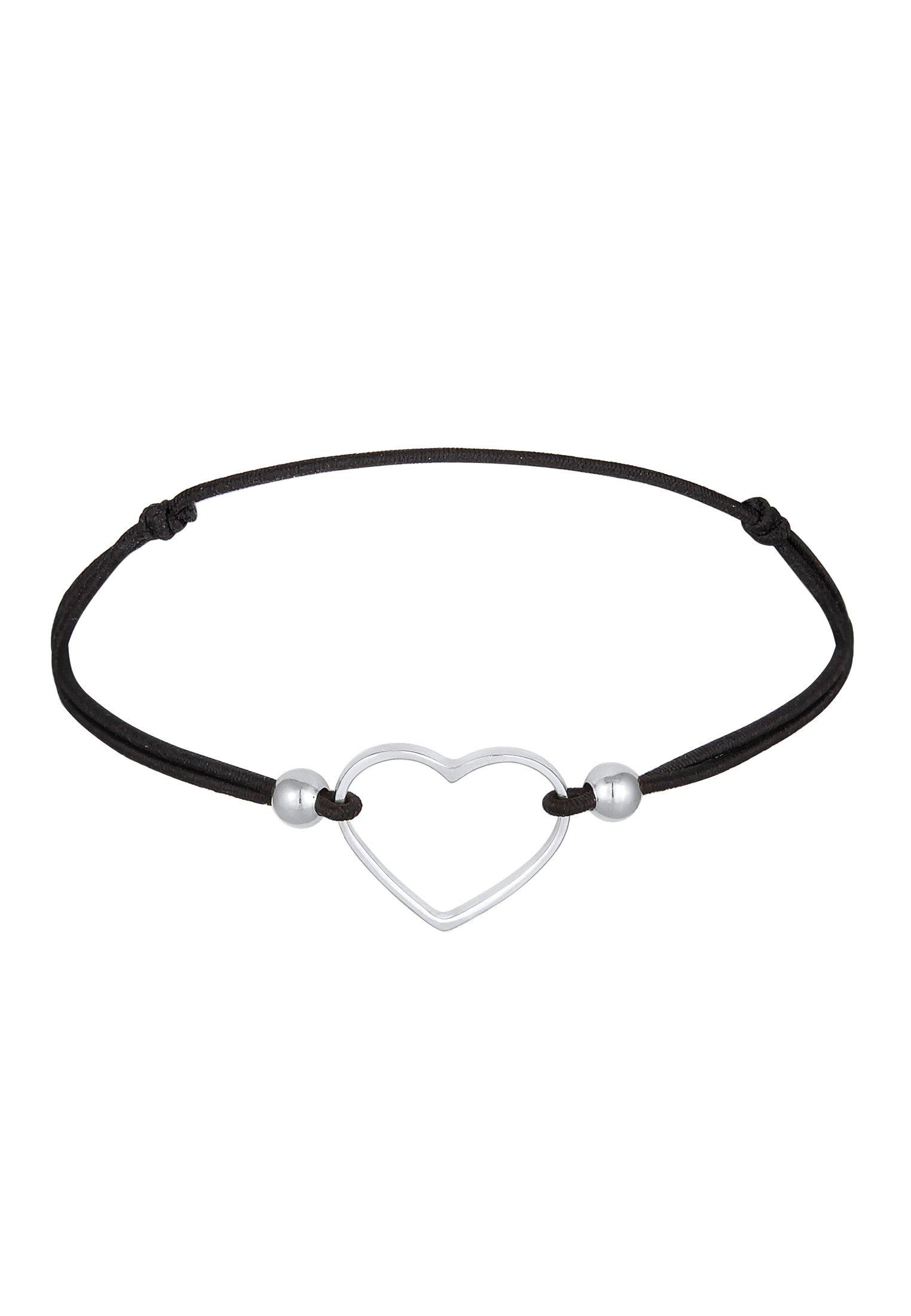 Elli  Armband Herz Liebe Elastisches Gummiband 925 Silber 