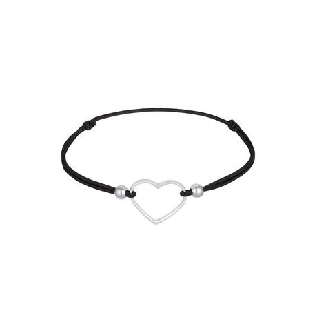 Elli  Armband Herz Liebe Elastisches Gummiband 925 Silber 