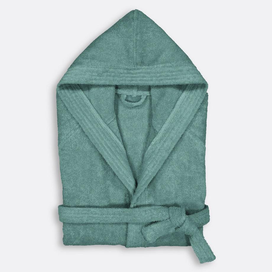 Peignoir capuche éponge bouclette 450 g/m2