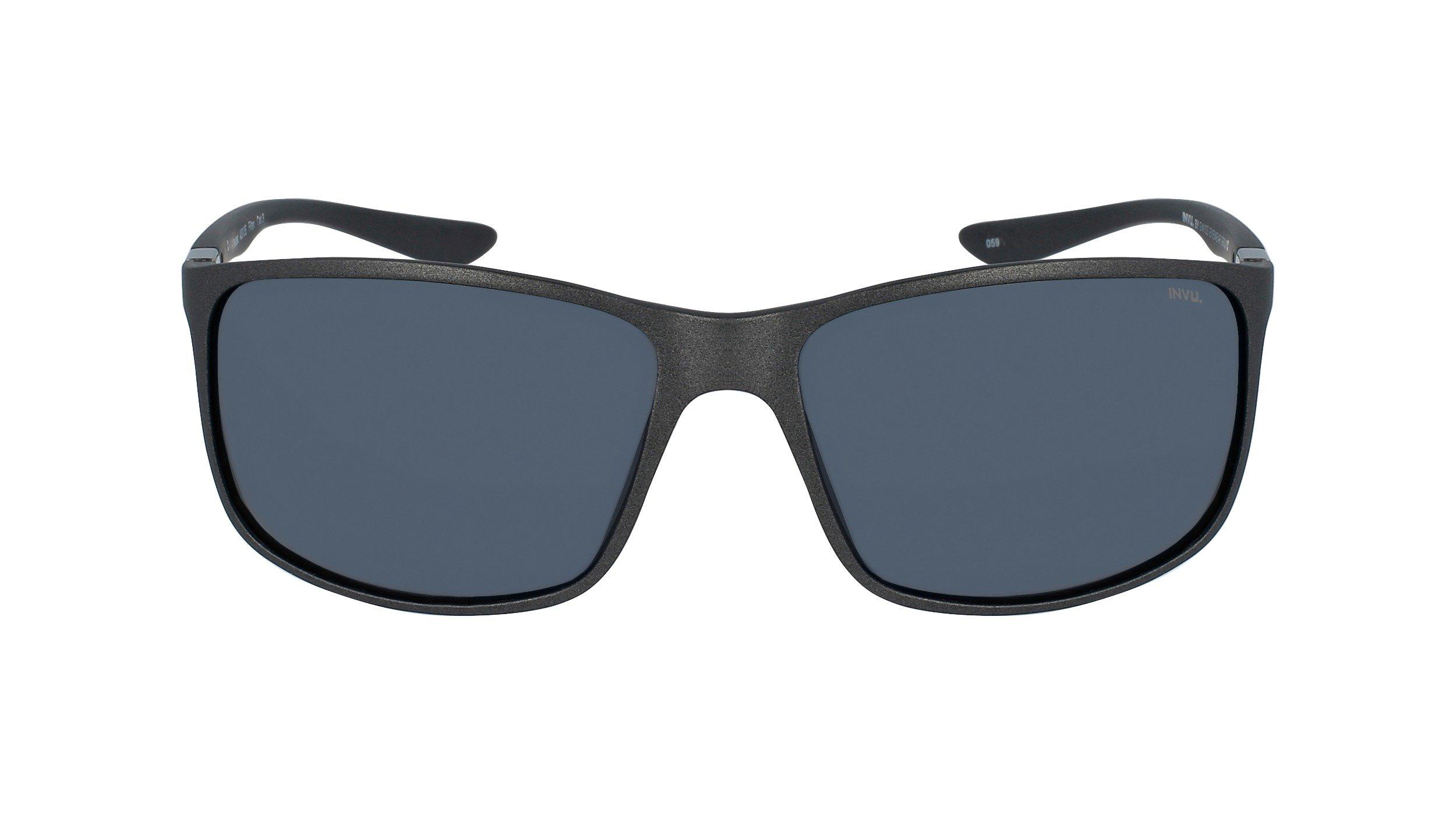 Image of Polarisierte Sport Sonnenbrille Mit Etui Unisex Gewittergrau ONE SIZE