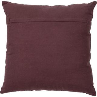 mutoni Coussin velours pochoir avec broderie Vin 45x45  