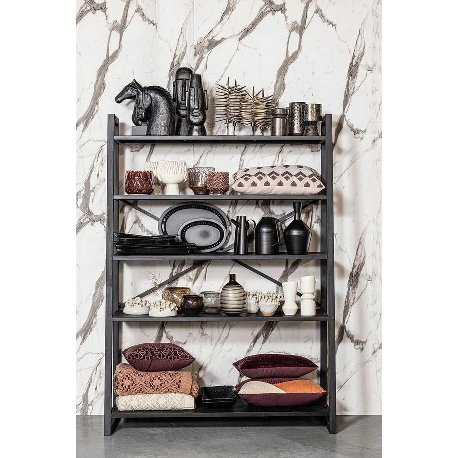 mutoni Cuscino in velluto stencil con ricamo Vino 45x45  