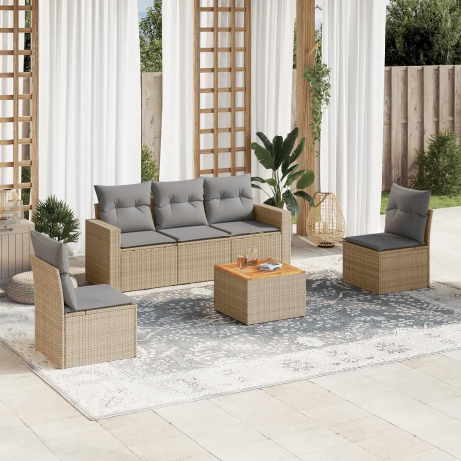 VidaXL Garten sofagarnitur poly-rattan  