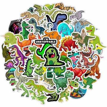 50x Aufkleber und Abziehbilder - Dinosaurier