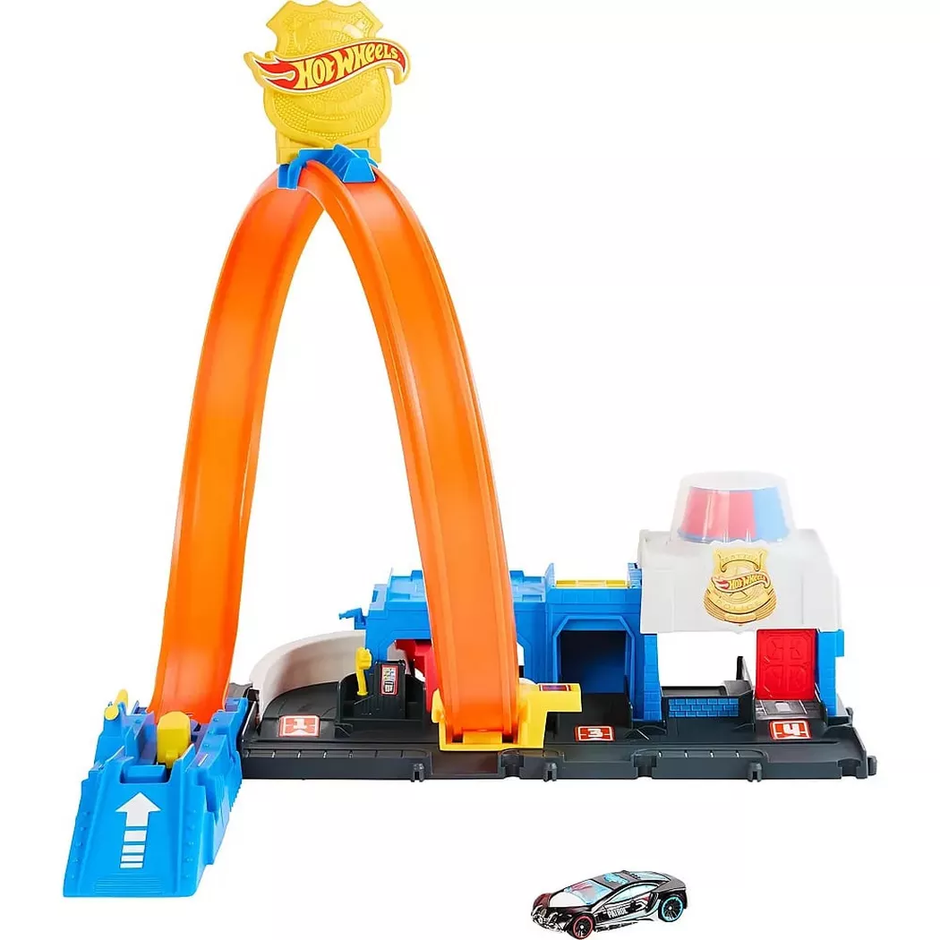 Hot Wheels City Stazione Di Polizia Playset Con Macchinina Giocattolo