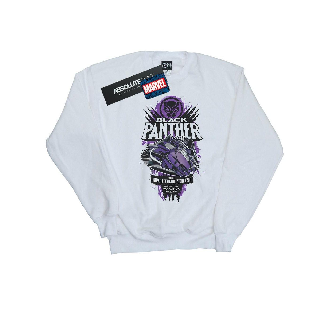 Image of Black Panther Talon Fighter Badge Sweatshirt Jungen Weiss 152-158