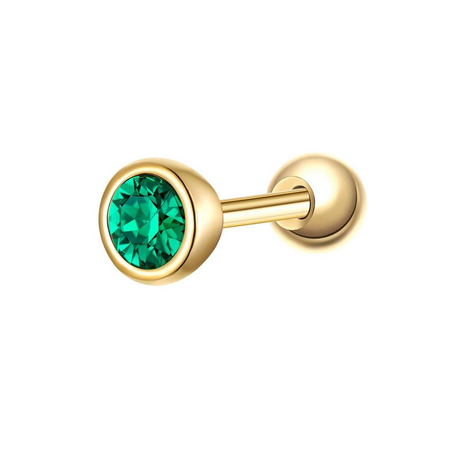 Piercing Geburtsstein Sterling Silber Zirkonia