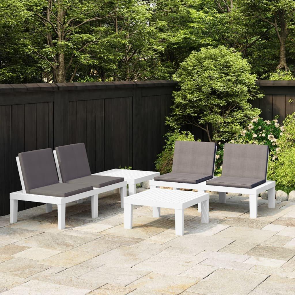 VidaXL Garten-lounge-set plastik  