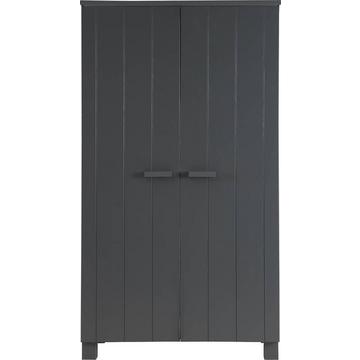 Armoire Dennis pin gris acier