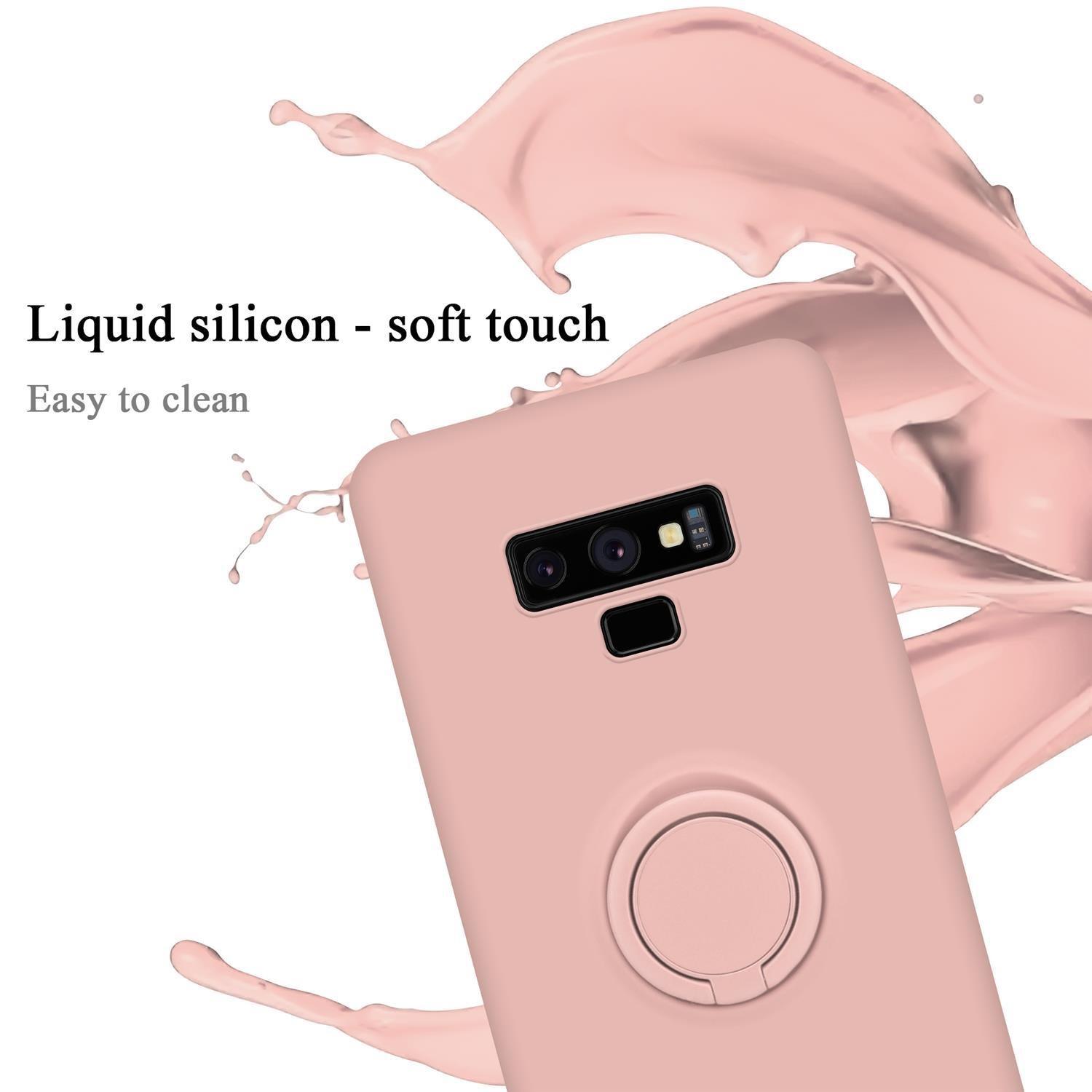 Cadorabo  Housse compatible avec Samsung Galaxy NOTE 9 - Coque de protection en silicone TPU flexible avec anneau 