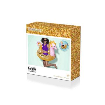 Anello da nuoto con cavalluccio marino glitterato